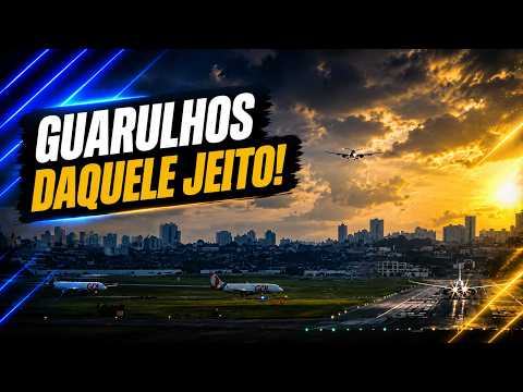 A movimentação constante no Aeroporto Internacional de Guarulhos