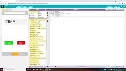 making stopwatch in app lab  by Artist Aayush
