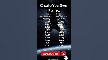 Create your own Planet 🪐 😱 what did you get ? #shorts #planet  #create - Let us know in comments.