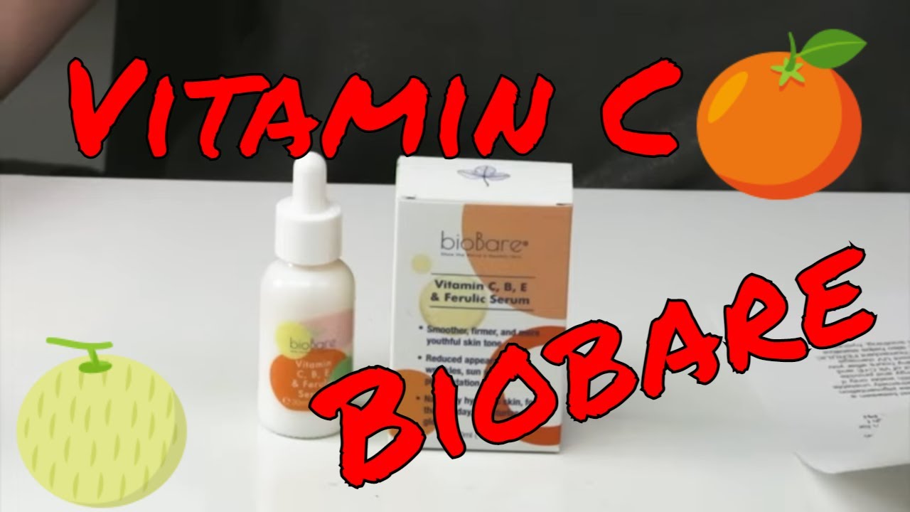 Biobare Skincare 🍊 Vitamin C, B, E & Ferulic Facial Serum Review and