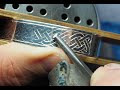 Hand Engraved Celtic Knot Cuff Bangle