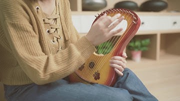 【GECKO Lyre Harp 15 strings  】Pipa Language---Play by April Yang