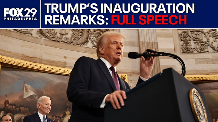 Trump Inauguration Speech 2025: Full Remarks