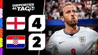 ✅ DOBLETE de HARRY KANE para el TRIUNFO 4-2 de INGLATERRA sobre CROACIA en su DEBUT
