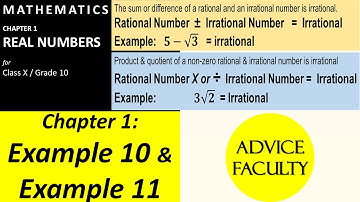 NCERT Class 10 Math Chapter 1-Examples 10, 11 - show 𝟓−√𝟑 and 𝟑√𝟐 are irrational | CBSE | #00016