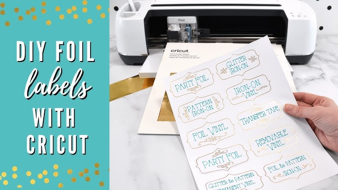 How to create custom stickers with foil on your Cricut - foiling