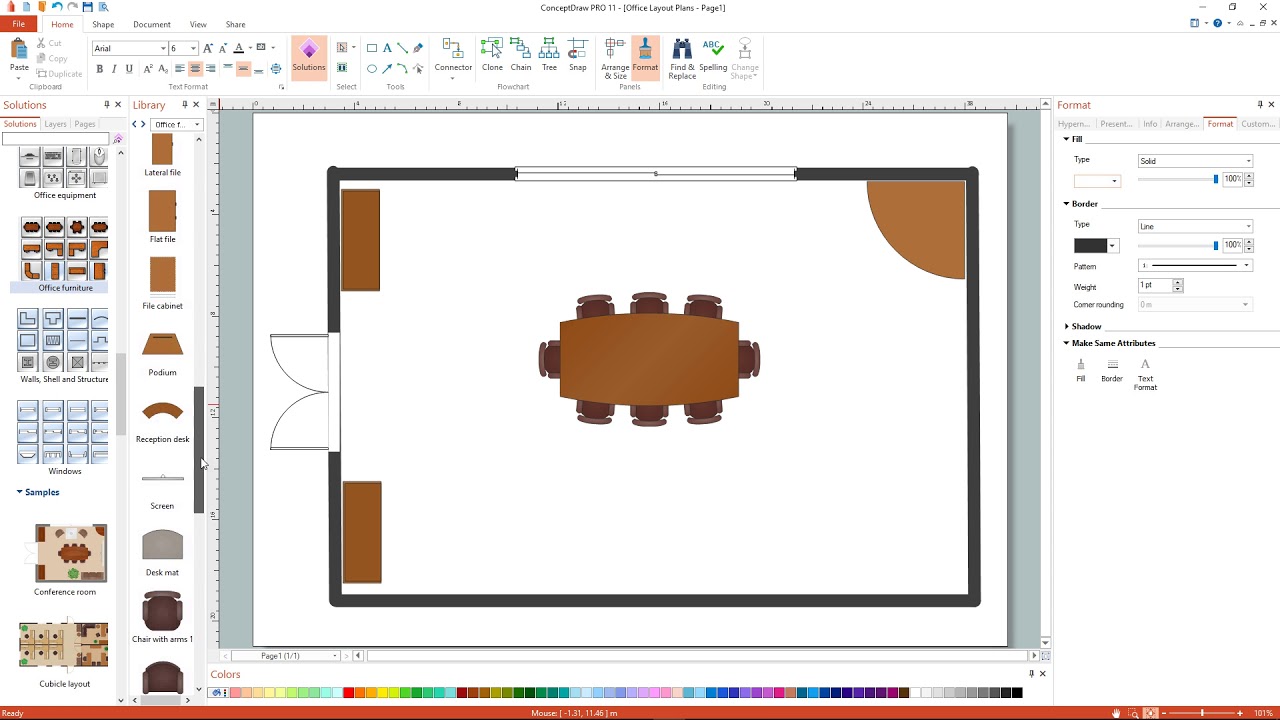 How to Draw a Floor Plan for Office YouTube