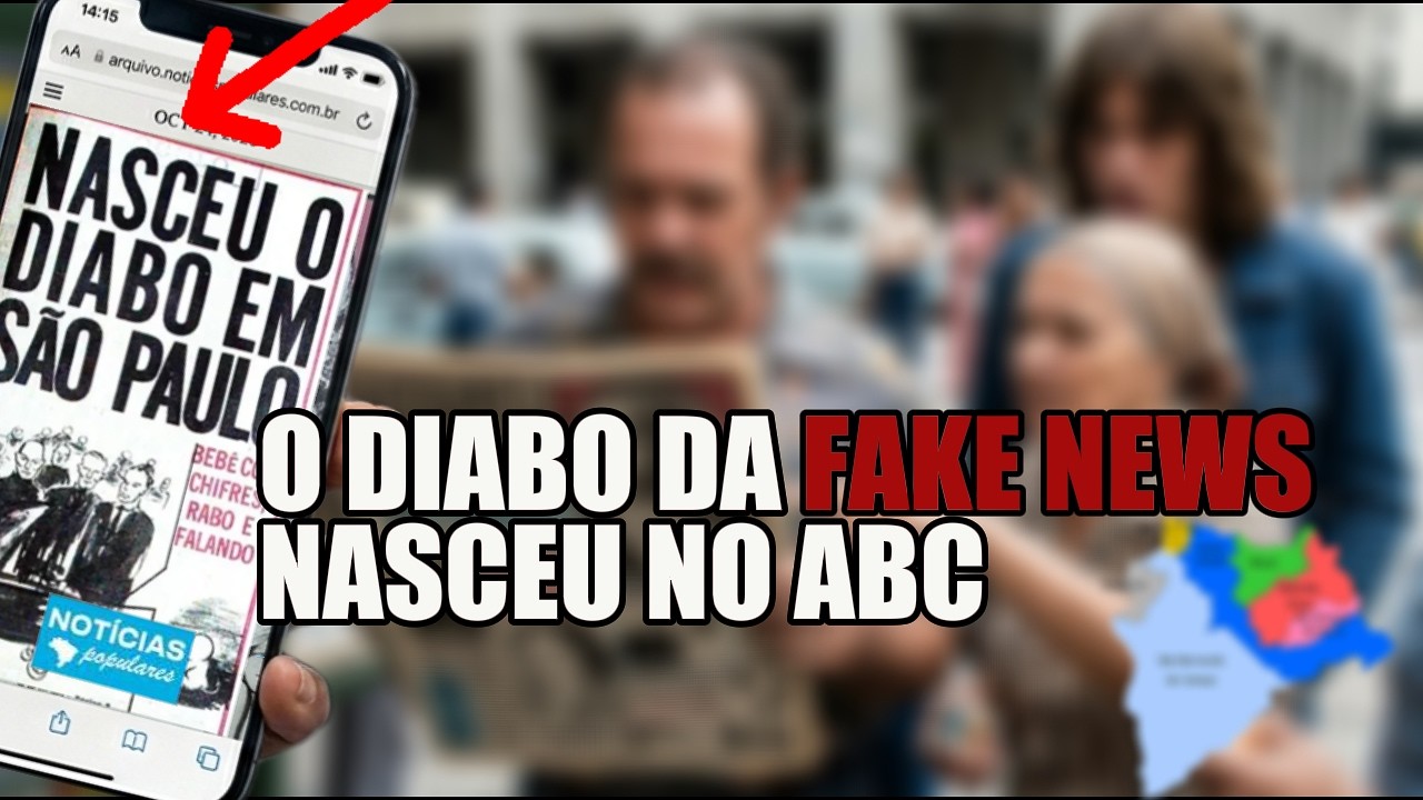 O DIABO da Fake News nasceu no ABC? A história que virou guerra mental