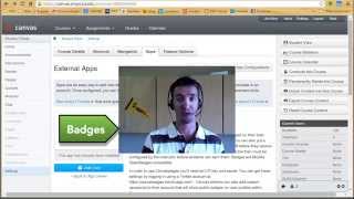 Enabling Canvabadges in your Canvas Course