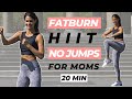 20 min low impact hiit workout for moms  after pregnancy cardio workout postpartum  no jumping