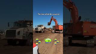 This Hitachi Excavator Understood the Assignment 🤏 #gartontractorfresno #hitachiexcavator #theclaw