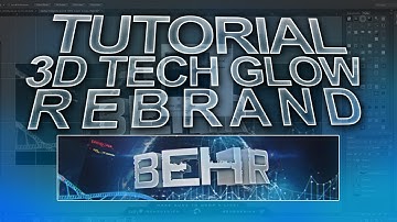 Tutorial: 3D Tech Glow Rebrand (PS+C4D) - Behr