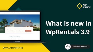 What is new in WpRentals 3.9 theme update