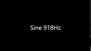 Sine 918Hz Audio Only