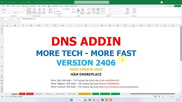 Hàm DNSReplace trong DNS Addin 2406 - Thay thế dữ liệu hàng loạt