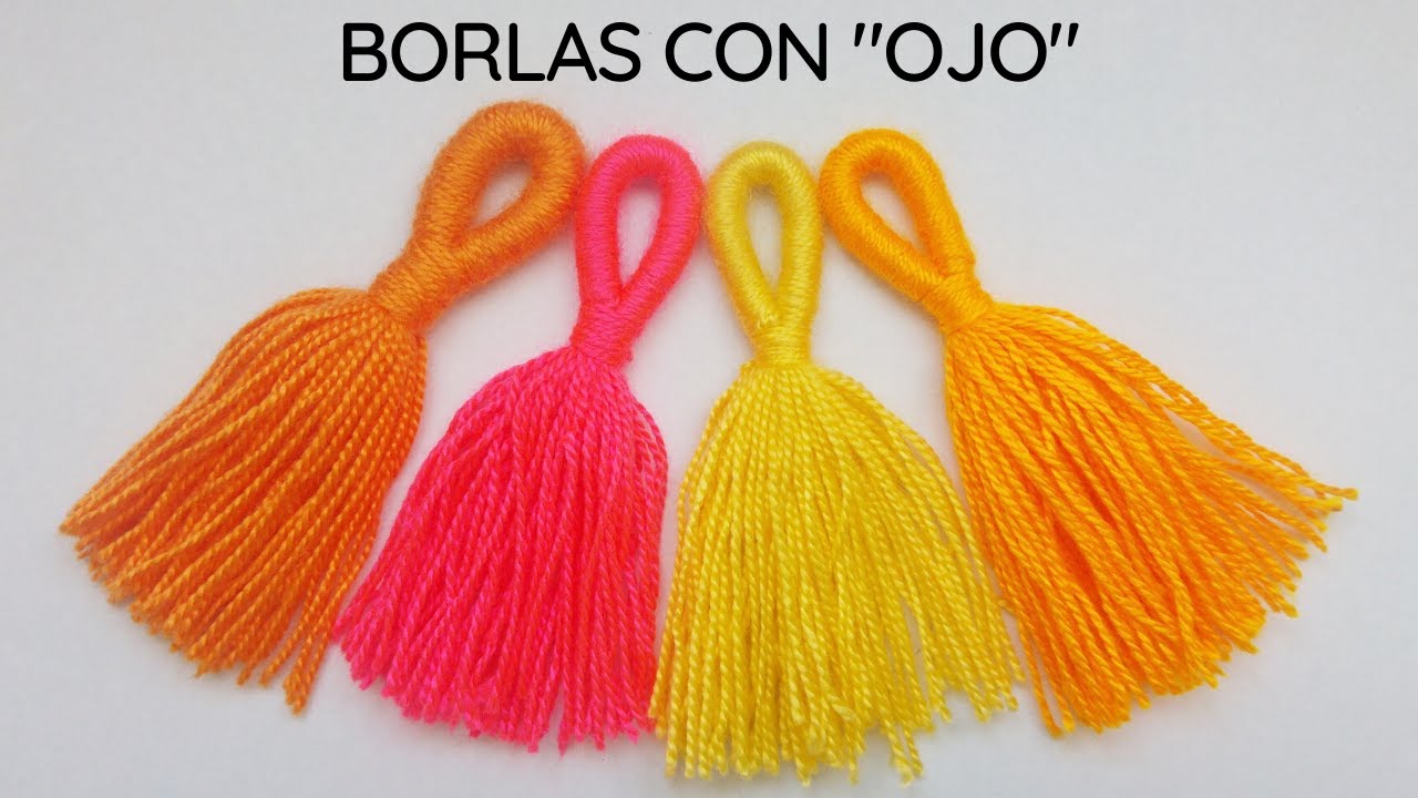  6Mets - Borlas de flecos con borlas y borlas para