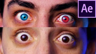 Como cambiar el color de ojos en video - After Effects screenshot 5