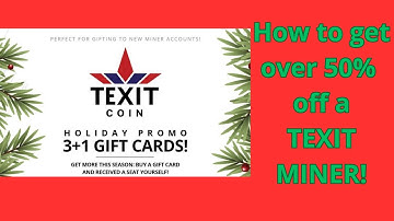 Texit Holiday Promo Explained! BEST DEAL EVER!