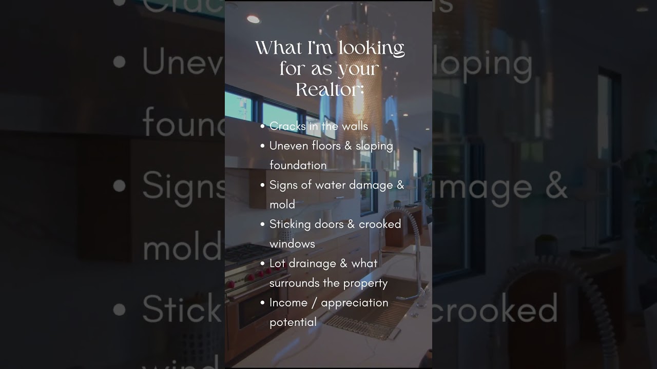 What we are looking for....