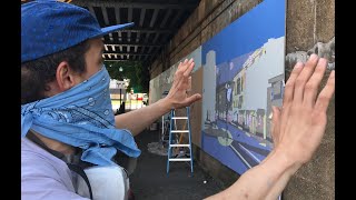 Expansive Mural in Westfield Chugs Toward Completion
