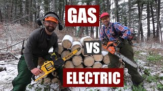60V FlexVolt Chainsaw Cutting - Review and Comparison to Saw - YouTube