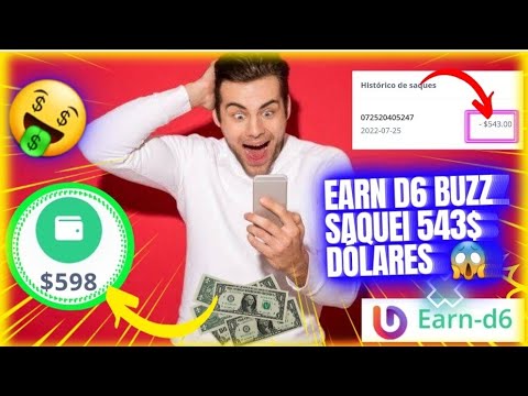 Earn D6 Buzz Saquei $543 Dólares Aplicativo Para Ganhar Dinheiro