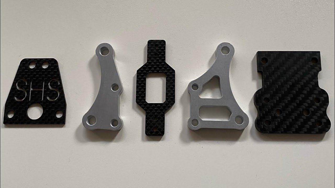 Cnc carbon fiber and aluminum parts - YouTube
