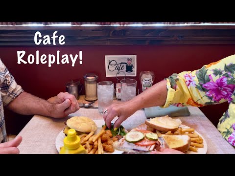 ASMR Cafe Role-play! (With Audible conversation) Come to the Kopper Kettle with us!