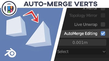 How to AUTO MERGE VERTICES in Blender 2.8 Eevee | TutsByKai