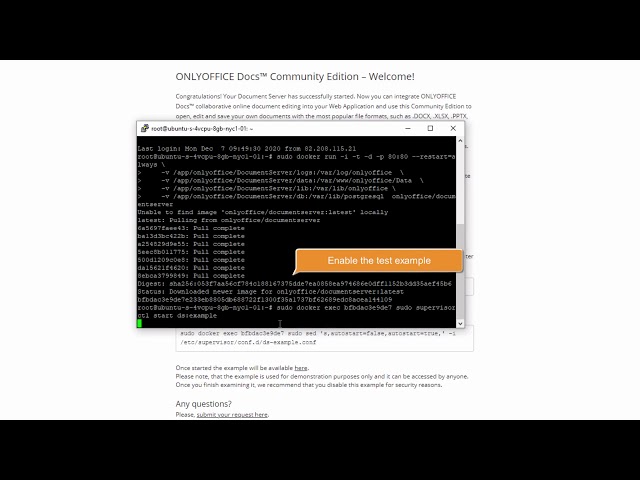 dine omfavne ironi How to deploy ONLYOFFICE Docs on your server using Docker - YouTube