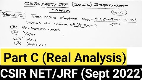 CSIR net/jrf 2022|Solution|Mathematical Sciences|September net jrf exam|PD TUTORIAL