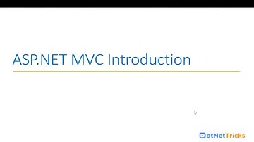 Introduction to ASP.NET MVC5 | ASP.NET MVC5 Tutorial