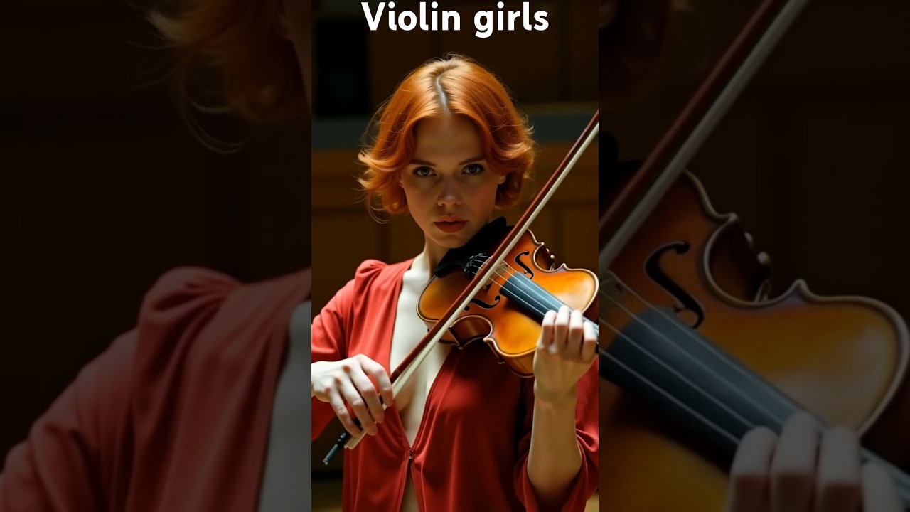 Women playing classical violin part4, 