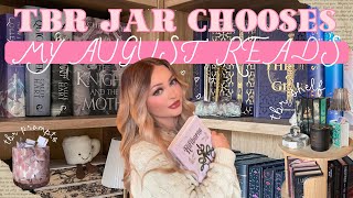 TBR prompt jar chooses my August reads🫙❣️📚 August TBR 2026 🦇🕯️🗡️