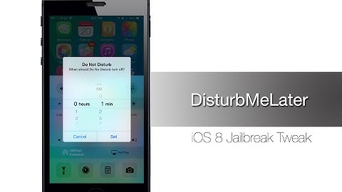 DisturbMeLater automatically disables Do Not Disturb after a specified time period - iPhone Hacks