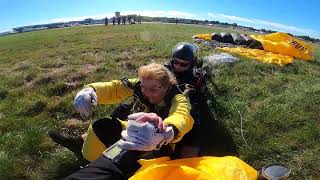 Falling 12, 000 feet from the sky with the Golden Knights..watch the landing!
