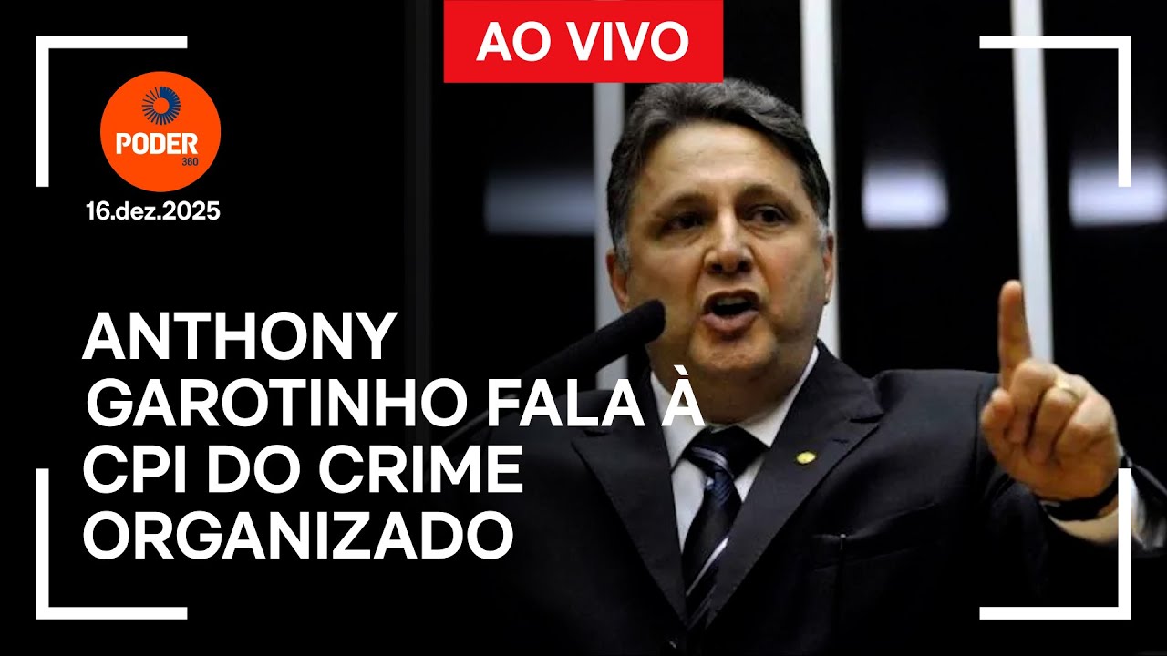 Ao vivo: Anthony Garotinho fala à CPI do Crime Organizado