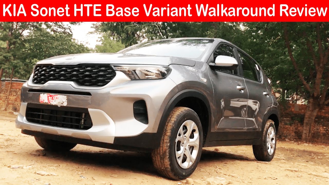 2020 KIA Sonet HTE Base Variant Detailed Walkaround Review L Aayush Ssm 