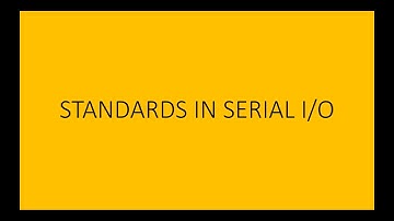 Standard in serial I/O