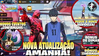 NOVA ATUALIZAÇÃO FREE FIRE OB46 AMANHÃ! BÔNUS CONFIRMADO, PEGUE NOVA ASA DELTA, EVENTOS E MUITO MAIS