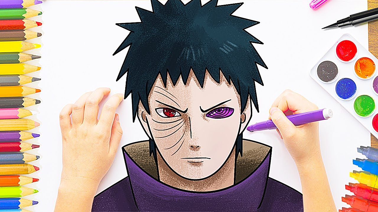 Como Desenhar Obito Uchiha [Naruto Shippuden] - (How to Draw Obito) -  NARUTO #2 