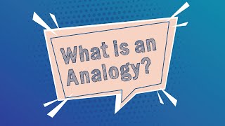 What Is An Analogy Youtube