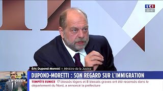 Dupond-Moretti : son regard sur l'immigration