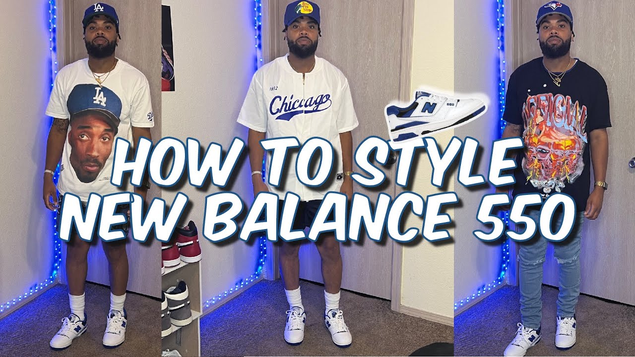 HOW TO STYLE NEW BALANCE 550 ( ON FOOT REVIEW) - YouTube