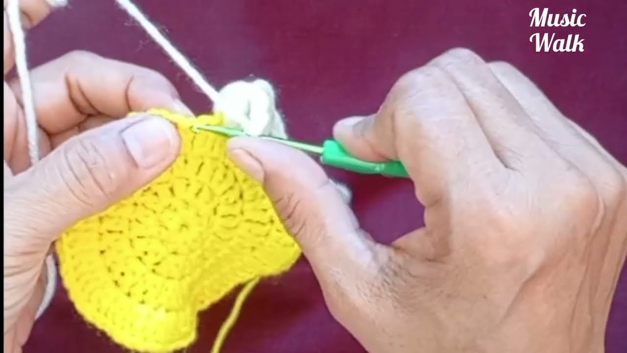 Very Easy crochet flower | Matching family | Walk 