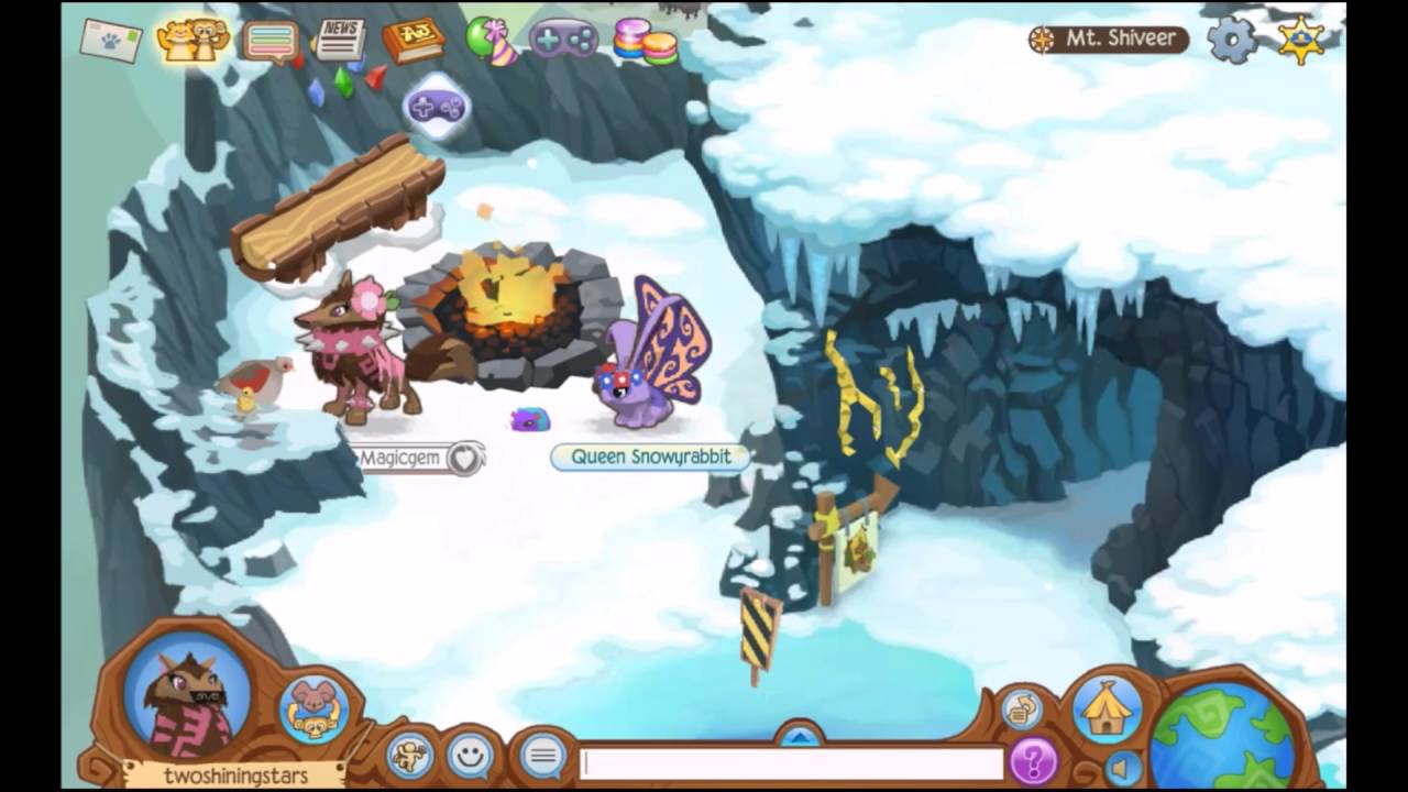 Doing practically nothing in Animal Jam! ~ Very creative XD
