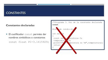 1.3. Constantes y variables en lenguaje C