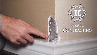 Sheetrock (drywall) Corner bead repair tutorial