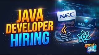 Details 🔥 2 Java Developer Jobs in 2026 | NEC Software Solutions & Barclays | Pune Maharashtra News
