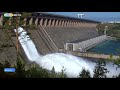Холостой сброс воды прекратили на Братской ГЭС